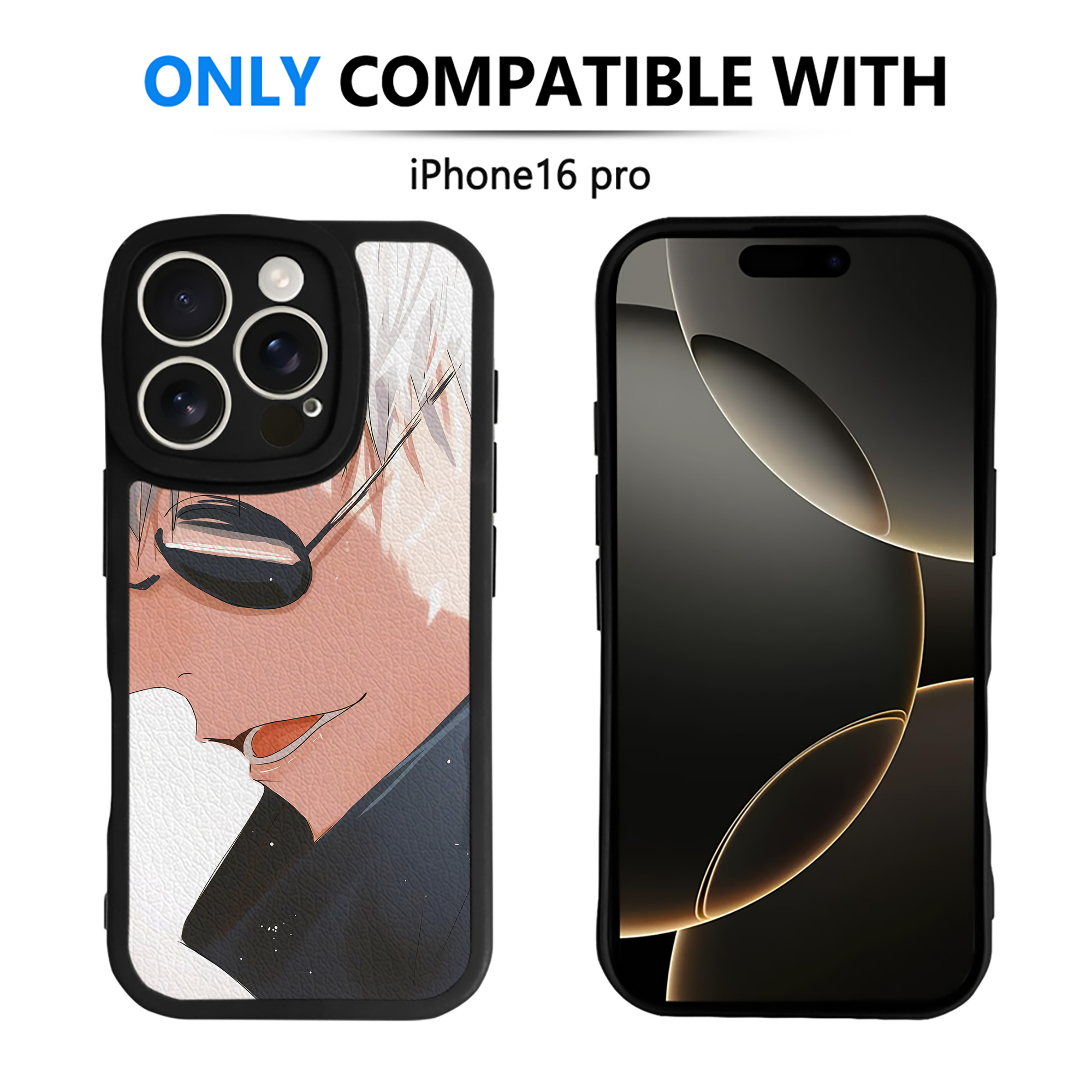 （画像用） 呪術廻戦 Jujutsu Kaisen 【iPhone 16シリーズ対応】シリコンスマホケース（レザー調） 材質：シリコン